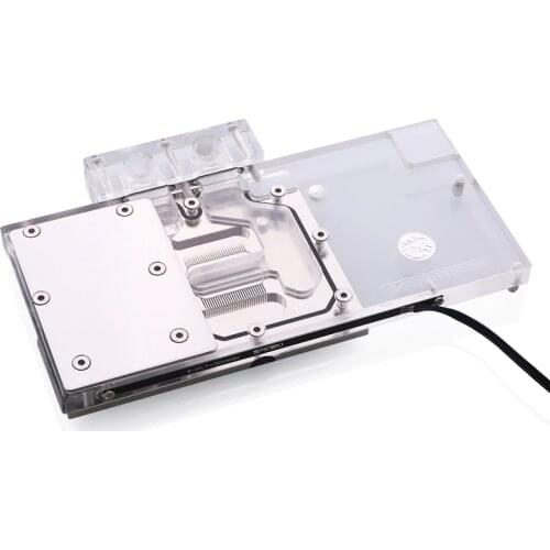 Bykski Full Cover Graphics Card Block use for MSI RX580 ARMOR GAMING X Copper Radiator Water Block