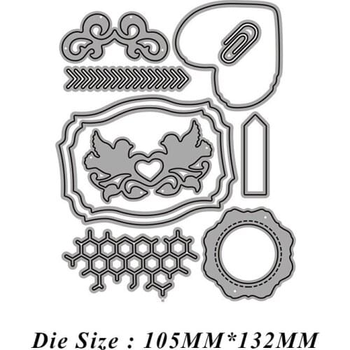 Decorative Parts Frame Metal Cutting Dies Scrapbook Paper Craft Knife Mould Stencils 2021 New Making Die Cuts