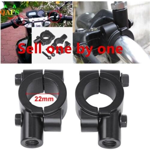 1pc 10mm 7/8\" Motorcycle Rearview Handlebar Mirror Mount Holder Adapter Clamp Side Mirrors & Accessories Pair SHIDWJ