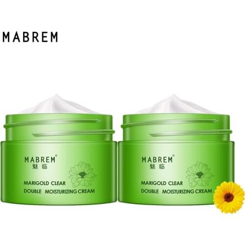 2pcs Calendula Double Moisturizing Cream Anti-Aging Whitening Wrinkle Removal Repair pores Relieves Rough And dry Skin Care