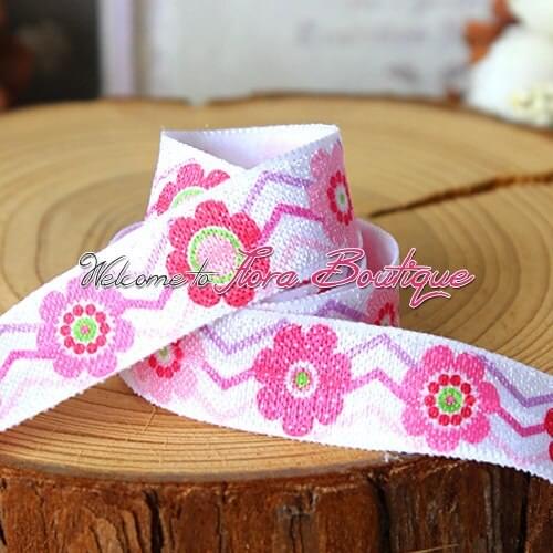 FLRA ElasticSpring flower fold over elastic hair tie