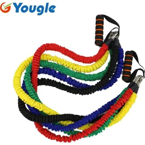 YOUGLE Yoga Pull Rope Elastic Bands for Fitness Rope Resistance Bands Exercise Equipment Workout Gym Training Pilates Rubber