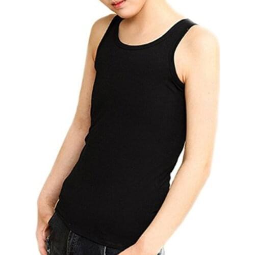 Chest Binder Cotton Vest Tank Top for Tomboy Lesbian (Can be Worn Alone) Women Les Lesbian Slim Fit Short Vest Chest Binder Tops