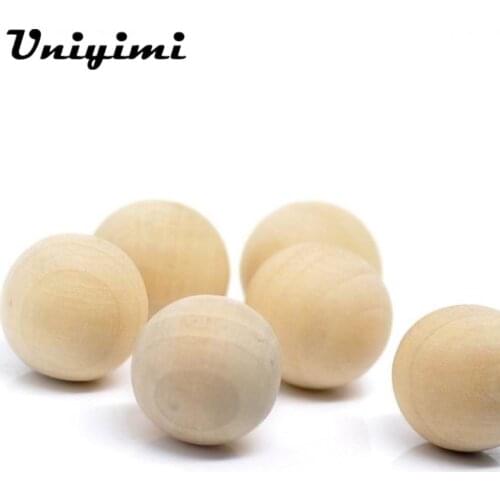 100Pcs/Lot High Quality Wood Bead Round Ball Wooden Balls With No Holes 8mm-10mm DIY For Craft Making Material Accessories