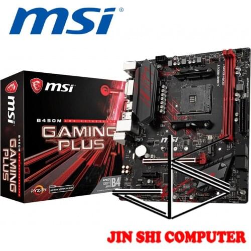 NEW MSI B450M GAMING PLUS Socket AM4 Supports DDR4-3466(OC) Memory TURBO M.2 StoreMI