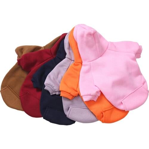 Solid Dog Clothes Spring Autumn Pet Dog Hoodie Clothing For Dogs Costume Fashion Pet Clothes For Dogs Chihuahua Roupa Cachorro