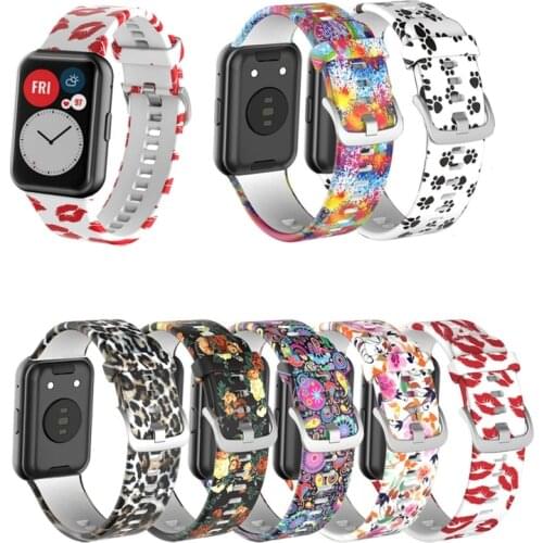 Silicone Strap for -Huawei Watch Fit Smart Watches Soft Sport Waterproof Wrist Band Watchband Bracelet Accessories