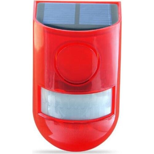 Solar Alarm System Solar Security light PIR Motion Sensor IP65 Solar Siren for garden and vegetable Field/Farm / Warehouse