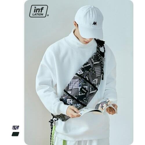 INFLATION Japanese Vintage Chest Bag Men Cool Waist Bag Women Streetwear 2021 Trending Harajuku Crossbody Bag Unisex