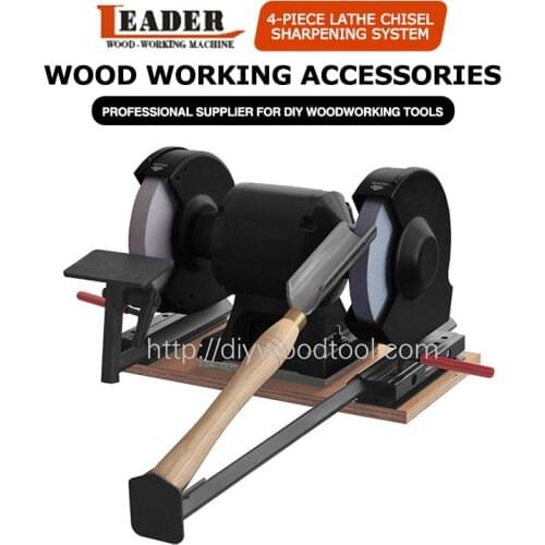 Knife Sharpener Professional All Iron Steel Sharpening System Tools Woodworking 4-Piece Precision Lathe Chisel Sharpening System