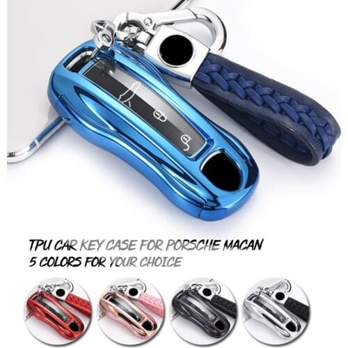 TPU Car Case Cover For Porsche 911 Macan Cayman Cayenne Boxster Remote Smart Key