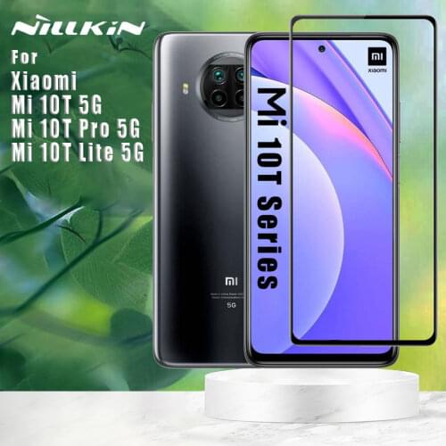 Nillkin for Xiaomi Mi 10T Pro Lite 5G Tempered Glass 2.5D 9H Pro Plus CP Plus XD CP Max Full Cover Screen Protector for Mi10T