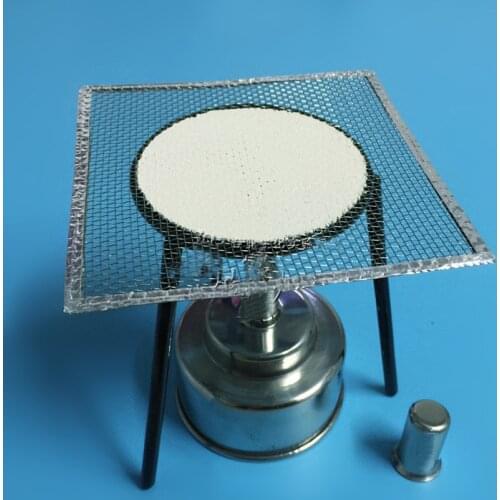 1 set Heating Equipment Steel three feet + asbestos Nsteel alcoet + stainless hol lamp three in one laboratoryfree shipping