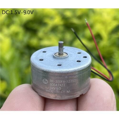 10pcs/lot, diameter 24mm DC3V 6V 9V 11000rpm 300 micro DC motor RF-300FA-12350 high speed quiet main shaft motor ,new in stock