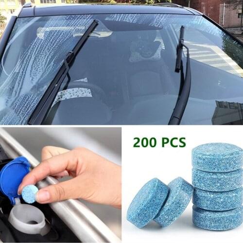 200x Car sticker wiper tablet Window Glass Cleaning Cleaner Accessories For Skoda Octavia 2 A7 A5 A4 Vrs Fabia Rapid Yeti Superb