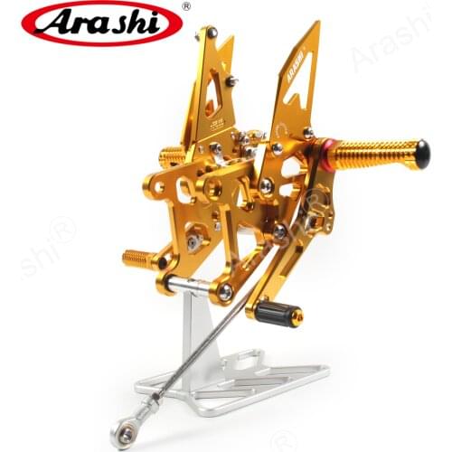 ARASHI 1 Set For HONDA CBR250R 2011 - 2015 CNC Adjustable Footrest Rider Footpeg Rearset Part CBR250 R CBR 250 R 2012 2013 2014