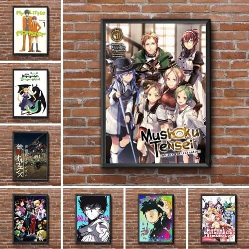 Home Decor Canvas Printed Mushoku Tensei Anime Japan Suit Poster Painting Modern Wall Art HD Picture Living Room Modular No Fram