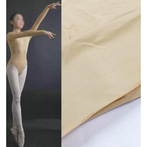Nude Spandex Fabric Elastic for Making Dancer Latin Cloth High Stretch 60" Wide By Yard