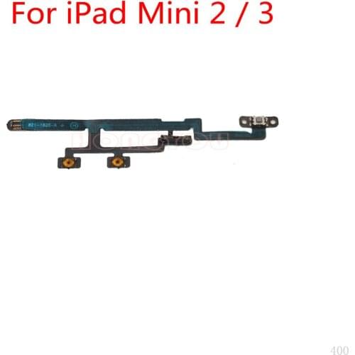 10PCS/Lot For iPad Mini 2 3 Power Button Switch & Volume Up / Down On / Off Button Flex Cable