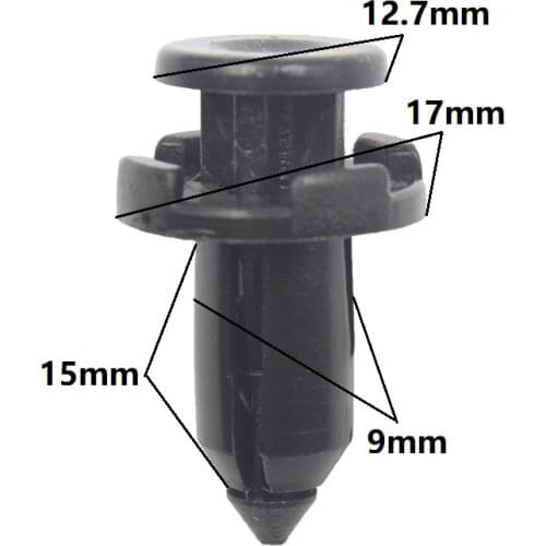KA LI LI For Honda Toyota Auto Bumper Fender Fastener Clip 9mm Retainer Clamp Push