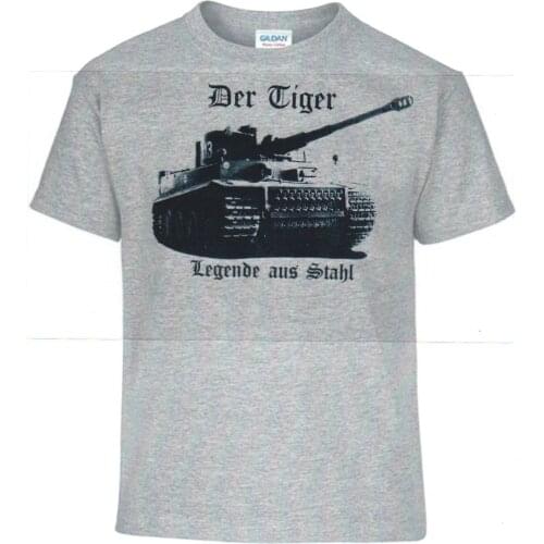 Kampfpanzer,Tiger,Wehrmacht,Legend Aus Stahl,Deutsches Reich Summer Men O-Neck Print Fashion Slim Short Sleeve T Shirt