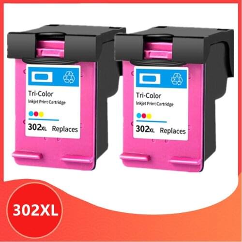 2 Color 302XL Remanufactured cartridge for HP 302 for HP302 XL Ink Cartridge for Deskjet 1110 1111 1112 2130 2131 printer