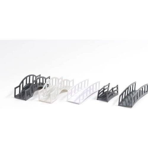 Model sand tray with miniature bridge arch bridge straight bridge