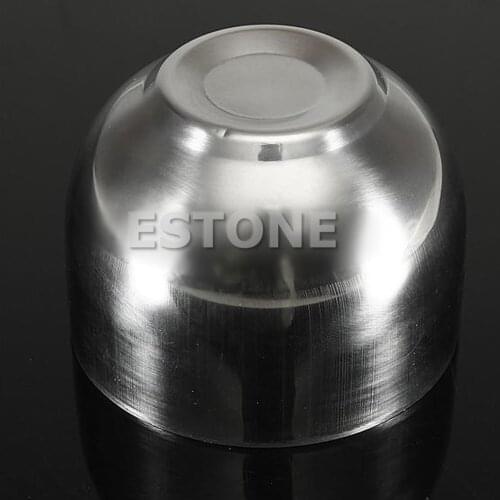 7.2cm Stainless Steel Metal Mens Shaving Mug Bowl Cup For Shave Brush New MOLF