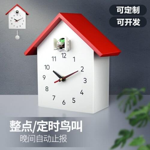 Cuckoo Wall Clock Creative Report Living Room Table Wall Watch Alarm Oclock Modern Design Home Decoration Customization W6C