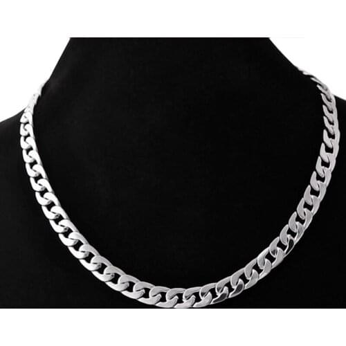 Mens Necklace Chain Stainless Steel 50cm sweet Color Necklace for Men Jewelry Gift Width 6/7/10mm