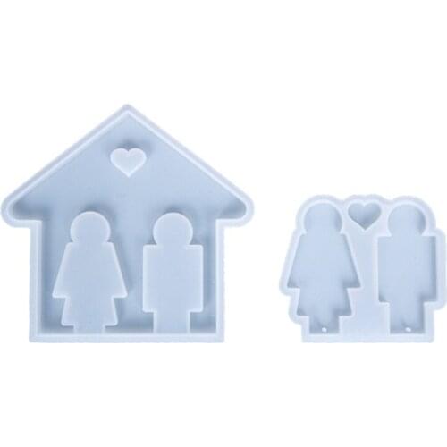 Couple Key Wall Hanging Keychain Mold Epoxy Crystal Mold Customized Mold K3ND