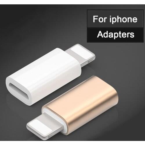 Mini Micro USB To Lighting For Apple Alloy Adapter For iPad Charging OTG Converter For Iphone X XS XR 6 7 Plus Convertor Adaptor