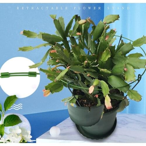 5pcs Telescopic Flower Stand Crab Claw Stand Adjustable Size 4-legged Orchid Stand Single-layer Support Branch Stand Leaf noble