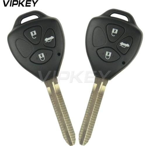Remotekey 2pcs 3 button TOY43 blade HYQ12BBY G chip 314.4mhz 434mhz for Toyota Camry Corolla 2009 2010 2011 2012 Remote car key