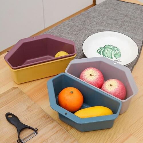 Home Sink Drain Basket Storage Organizer Friut Basket Household Items Suction Cup Type Filter Rack Bowl Hanging Basket Container