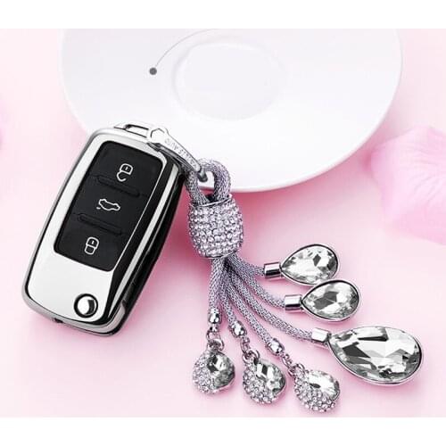 New TPU Car Key Protection Case Protector Cover Protect For VW POLO Bora Passat Lavida Tiguan Car Holder Car-Styling Accessories