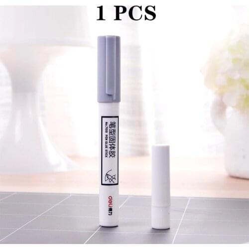 Deli pen type replaceable core solid glue creative office solid glue stick for students' manual class solid glue