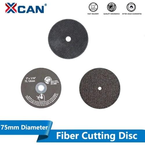 XCAN 1pc Diameter 75mm Fiber Cutting Disc For Angle Grinder Disc Cutting Stone Tile Metel Circular Saw Blade
