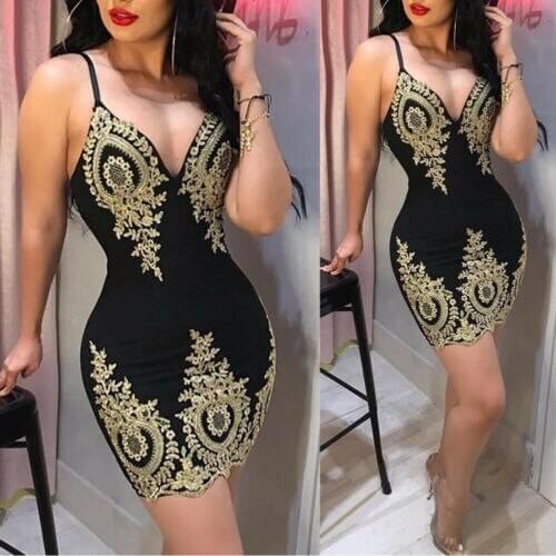 Womens Spaghetti Bandage Bodycon Slim Sexy Sleeveless Deep V neck Party Cocktail Club Short Mini Dress