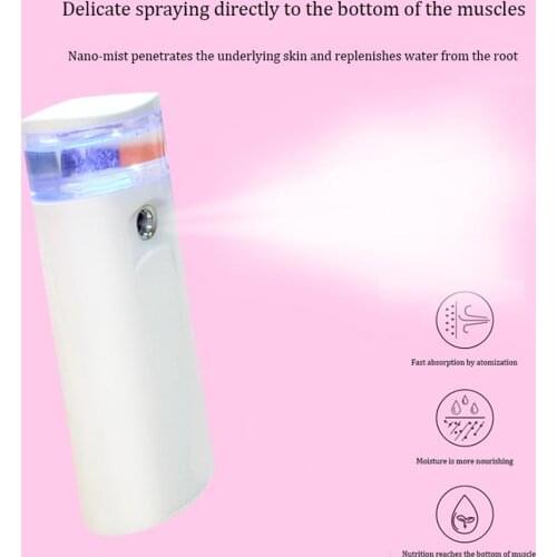 30ml Mist Sprayer Mini USB Nano Portable Face Spray Facial Body Nebulizer Steamer Moisturizing Skin Care Humidifier Instruments
