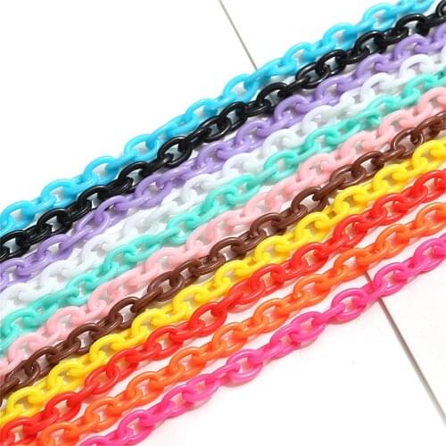 5pcs 40cm Women chain hand bag jewelry Arcylic Link Chain For Necklace Bracelet Women Decorate Jewelry Making Accessory Hair Dec