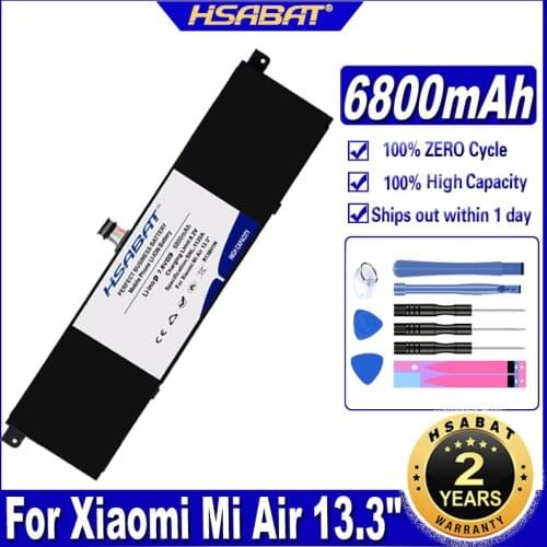 HSABAT R13B01W R13B02W 5800mAh Laptop Battery for Xiaomi Mi Air 13.3" Series Batteries