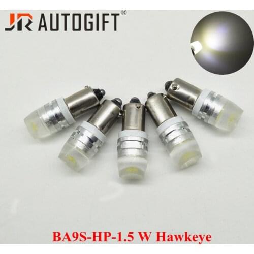 100PCS Car-styling BA9S 1.5W eagle eyes White T4W Convex len High power 12V 24V Car bulb Auto lamp Wedge License signal light