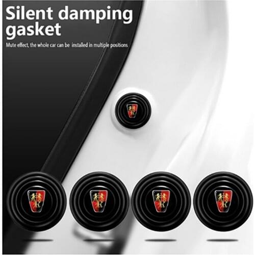 Car Silicone Door Shock Stickers Absorber Soundproof Buffer Pier For Roewe 550 750 W5 950 I6 360 RX5 E550 E50 MG MG7 Accessories