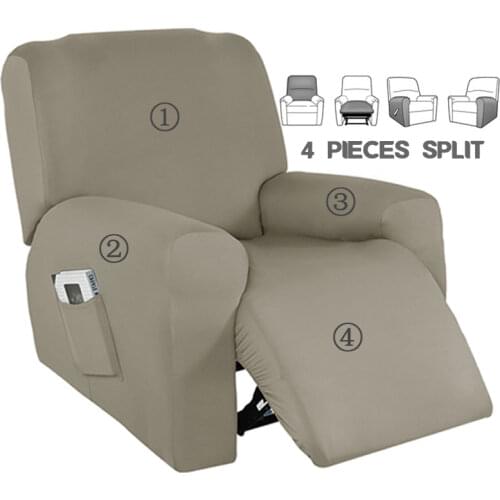 Polyester Recliner Cover All-inclusive Massage Lazy Boy Chair Covers Stretch Lounger Couch Slipcovers Living Room Armchair Cover