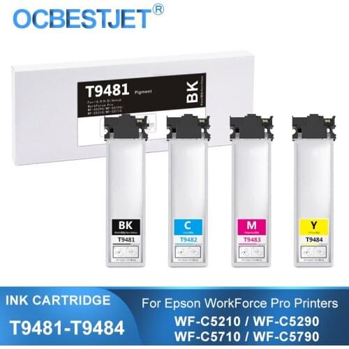 T9481 T9482 T9483 T9484 Ink Cartridge With Pigment Ink For Epson WorkForce Pro WF-C5790DWF WF-C5710DWF WF-C5290DW WF-C5210DW