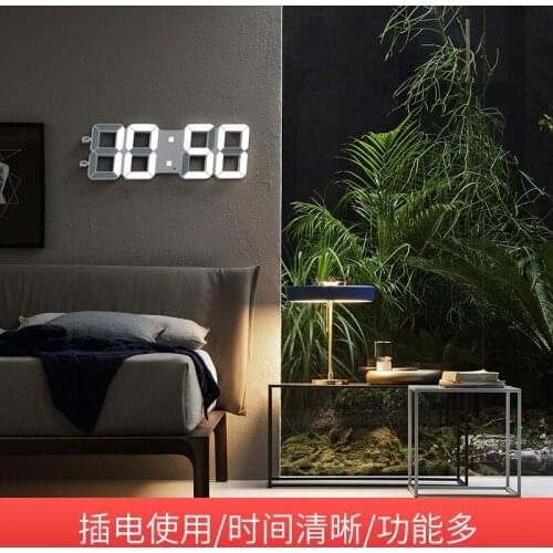 Digital Wall Clock Modern Design Wall Watch Silent Creative Home Decoration Zegar Scienny 40B091