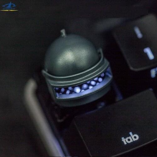 HF OEM Height Metal Keycaps For Mechanical Keyboards Airdrop Box Flip-front 3 Level Helmet Pan Aluminum ESC Gaming Keycap