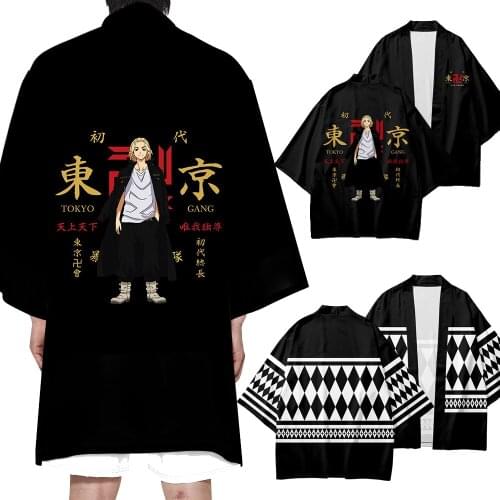 Anime Tokyo Revengers Cosplay Haori Kimono Sano Manjirou Ryuguji Cloak Men Women Summer Tops Harajuku Oversized Yukata Costume