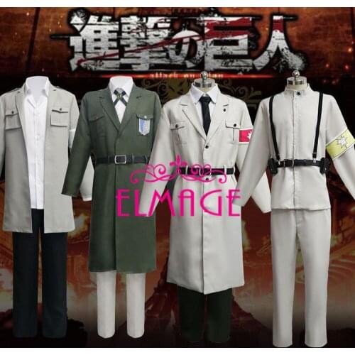 2021 New Attack on Giants Final Season Costume Survey Corps Eren Jaeger Cosplay Candidate soldier Yeager Clothes Set for Adult
